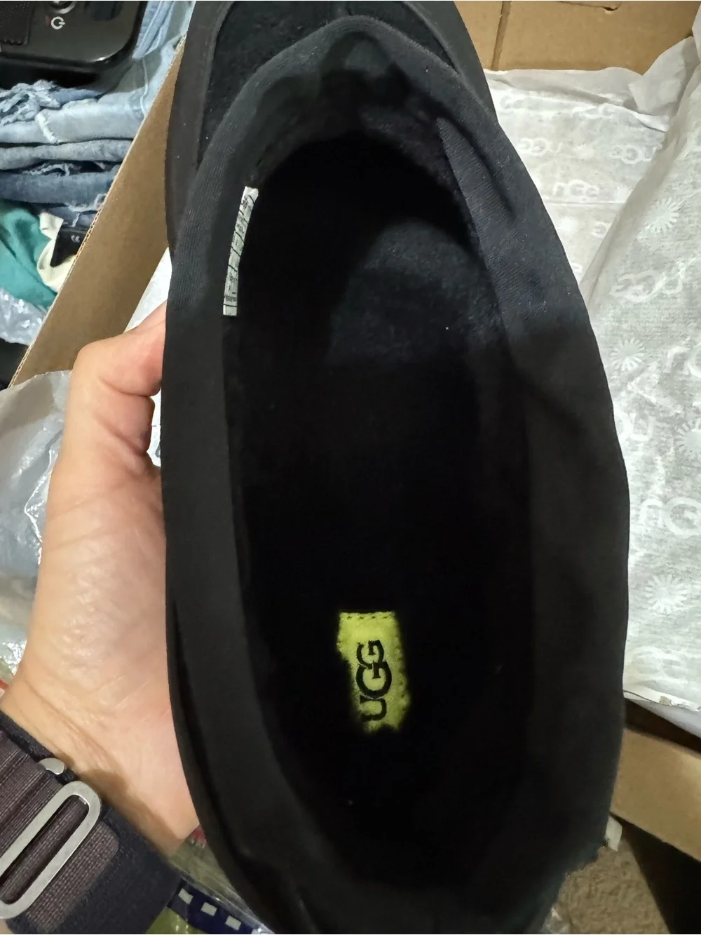 UGG Tasman Weather Hybrid Big Kids' Black Slip-On